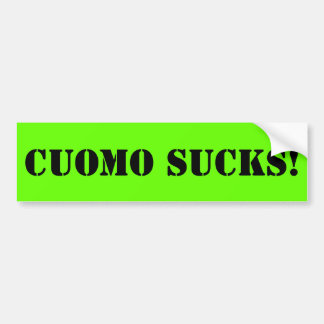 Cuomo Sucks - Grass Roots Green Bumper Sticker