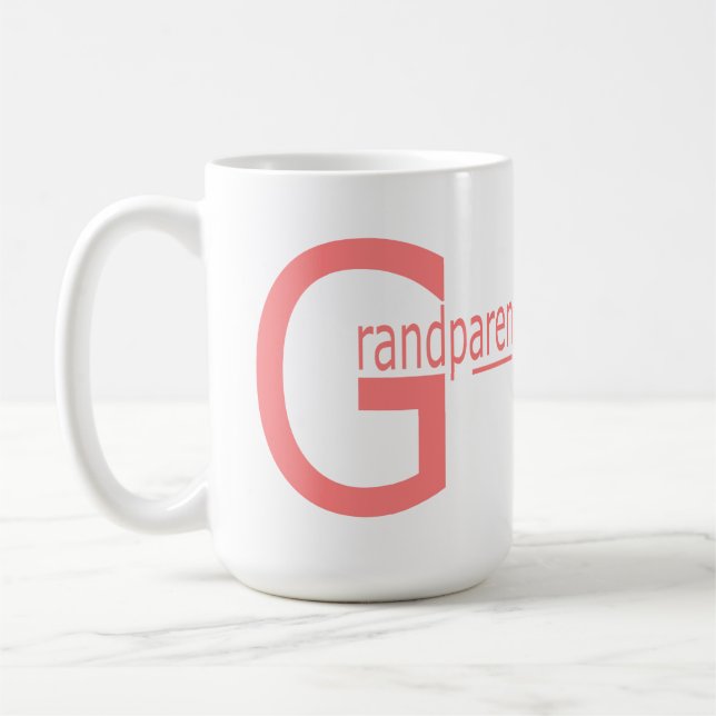 cup 15 oz. custom grandparents' day (Left)