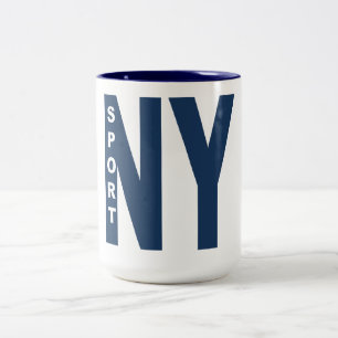 cup 444ml white/marine NEW YORK SPORT