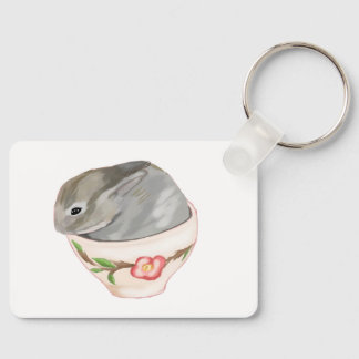 cup bunny keychain