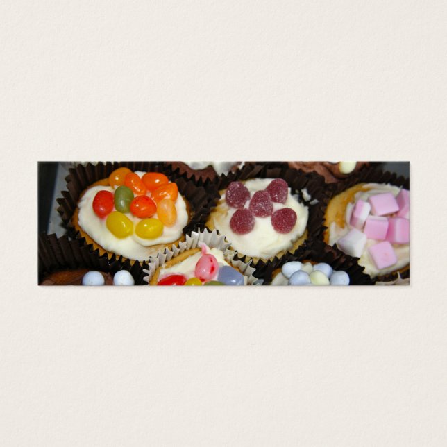 Cup Cake Bookmark Business Cards (Front)