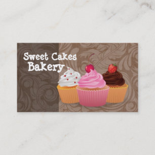 Cup Cakes Bakery Sweet Treats Business Card