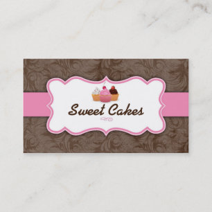 Cup Cakes Bakery Sweet Treats Business Card