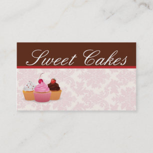 Cup Cakes Bakery Sweet Treats Business Card