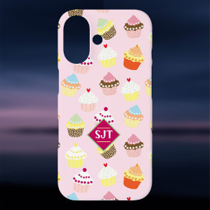 Cup Cakes Bakery Theme Design. iPhone 16 Case