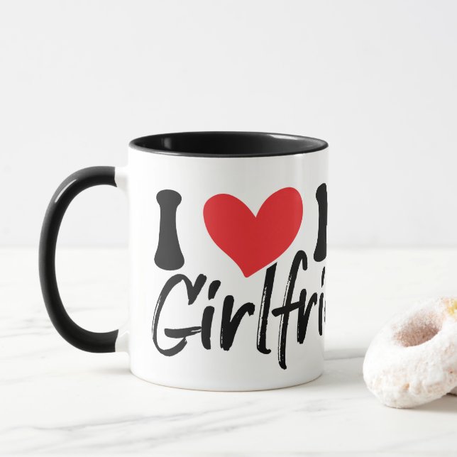 Cup Coffee Mug Valentine's Day (With Donut)