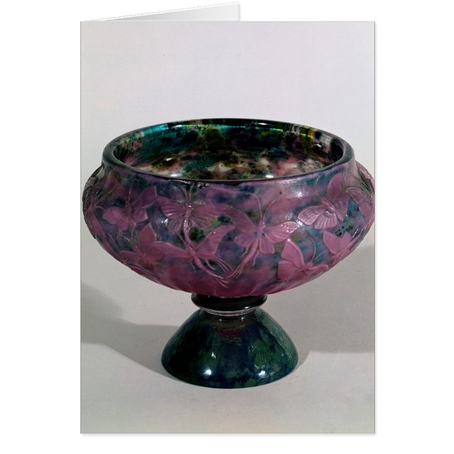 Cup decorated with butterflies and winged (Front)