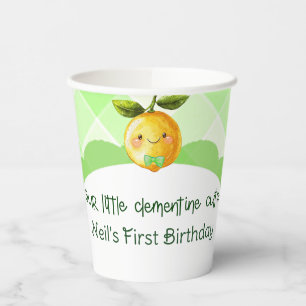 Cup for clementine cutie baby Boy - first birthday