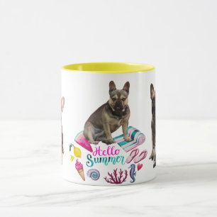 cup French Bulldogge Hello Summer