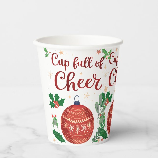 Cup Ful Of Cheer Paper Cup (Front)