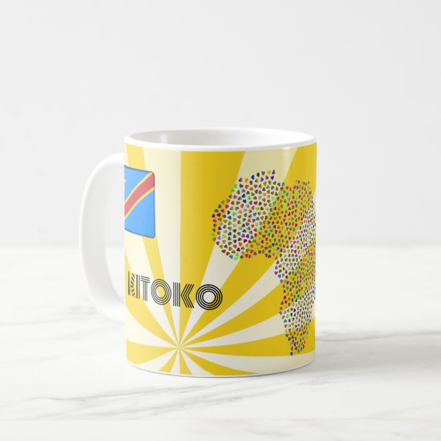 cup, mug printed Afro (Front Left)