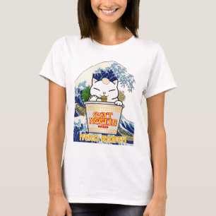 Cup Noodle Ramen Cat T-Shirt