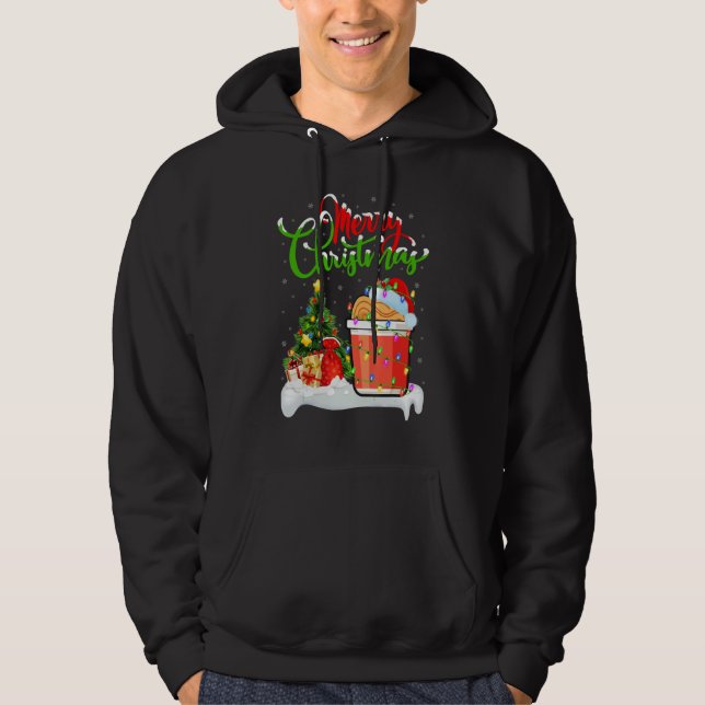 Cup Noodles Food   Xmas Decoration Cup Noodles Chr Hoodie (Front)