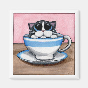 Cup O Kitty Magnet