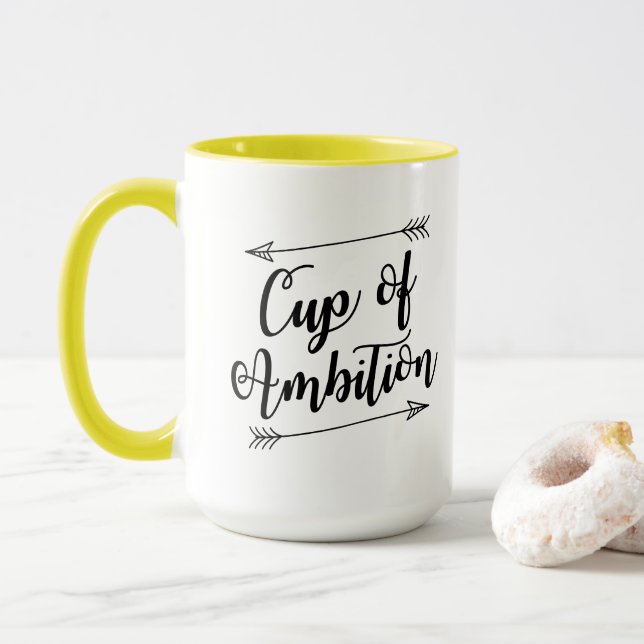 Cup of Ambition Coffee Mug (With Donut)
