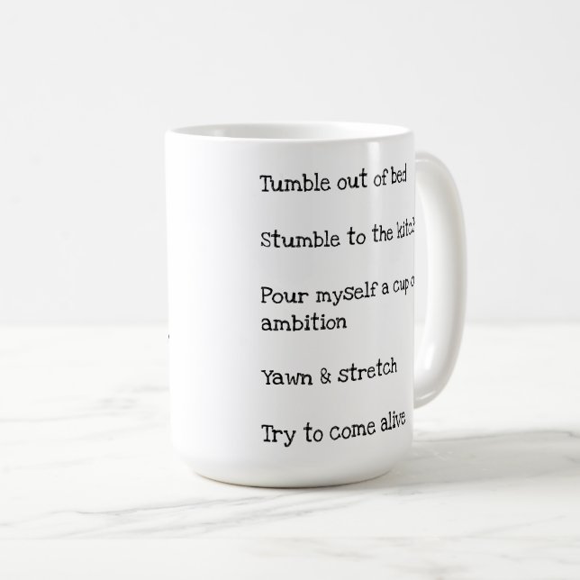 Cup of Ambition Coffee Mug (list) (Front Right)