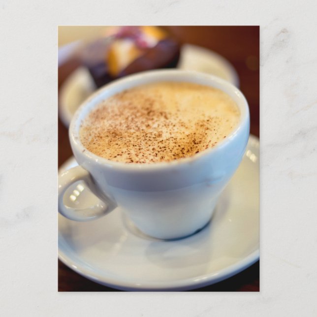 Cup of cappuccino postcard (Front)