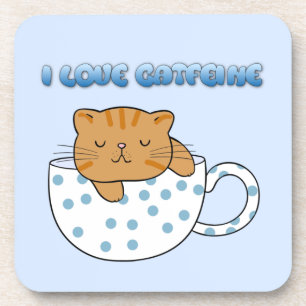 Cup of Cat-feine Kawaii Style Coaster