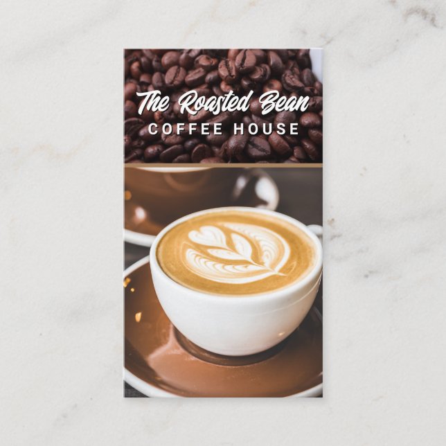 Cup of Coffee | Beans | Barista Business Card (Front)