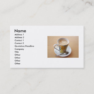 Cup of Coffee Business Card