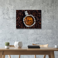 Cup Of Coffee Custom Image Love Typography