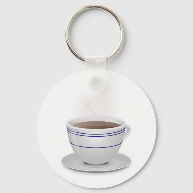 Cup of Coffee Key Ring (Front)
