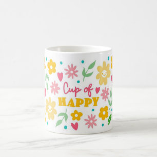 Cup of Happy Floral Coffee Mug