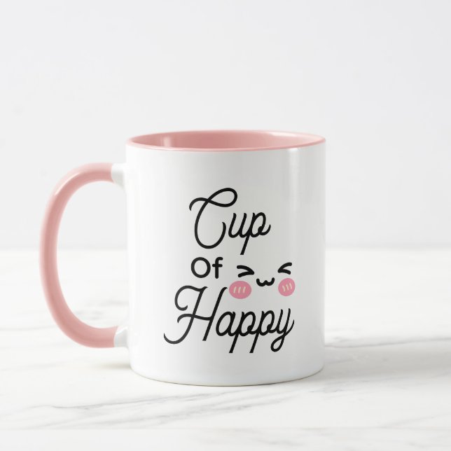 Cup of Happy Shy Modern Cute Chic  (Left)