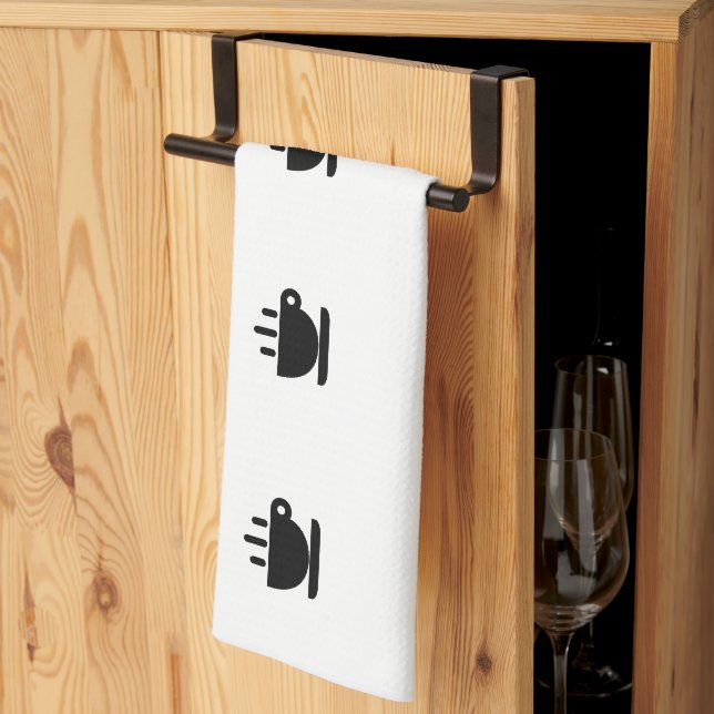  Cup Of Java Black White  Tea Towel (Thirds Fold)