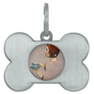 Cup of Java Pet Name Tag