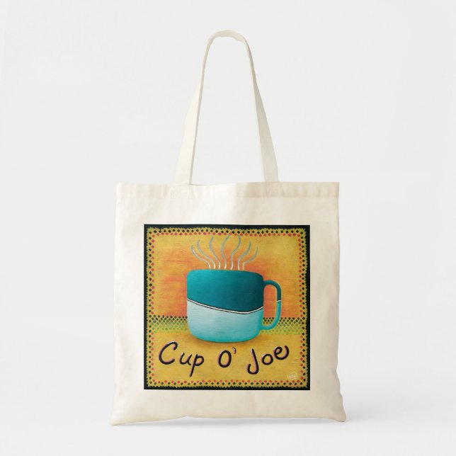 Cup of Joe Coffee Lover Tote Bag (Front)