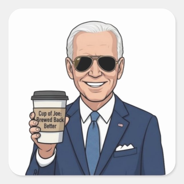 Cup of Joe Square Sticker (Front)