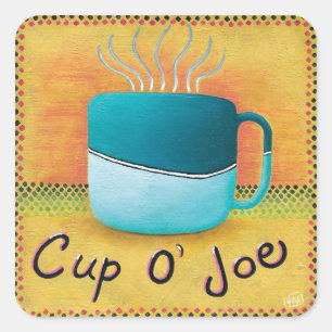 Cup of Joe Square Sticker