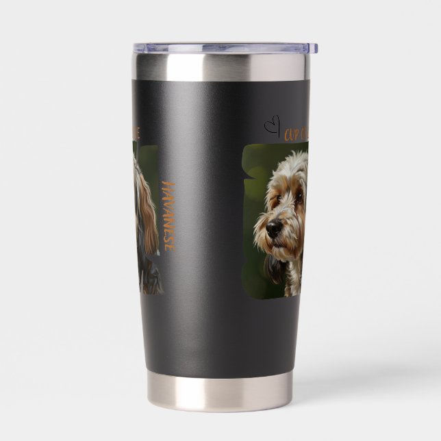 Cup of Love Dog Lover Gift Ideas Insulated Tumbler (Left)