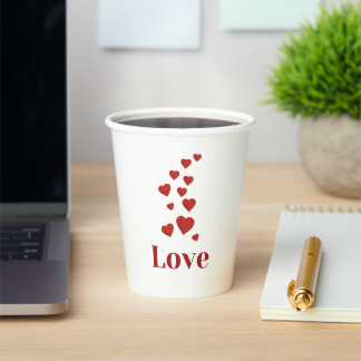 Cup of LOVE with hearts.