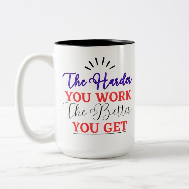 Cup of Motivation Sunshine Modern Positivity Mug (Left)