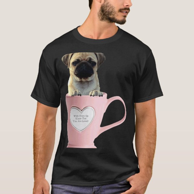 Cup of Pug L 2 T-Shirt (Front)