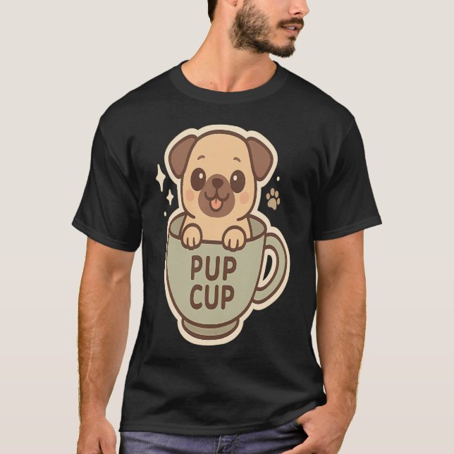 Cup of Pug T-Shirt (Front)