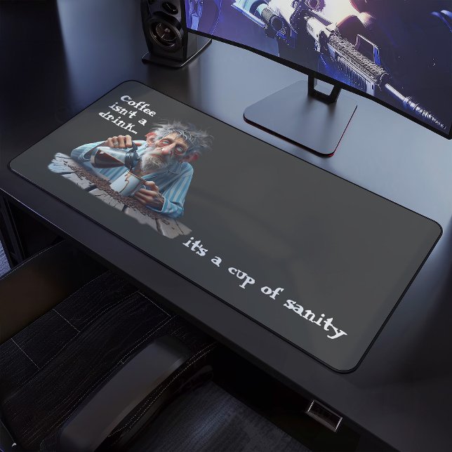 Cup of Sanity Desk Mat (Creator Uploaded)