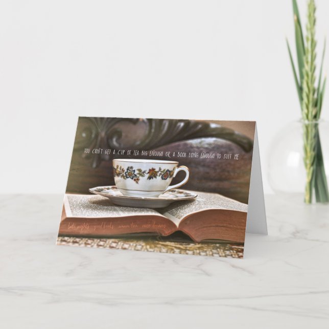 CUP OF SATISFACTION Greeting Card (Front)