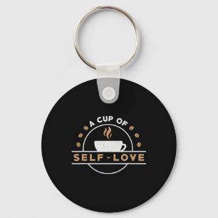Cup Of Self-love Anxiety Awareness Raise Mental He Key Ring
