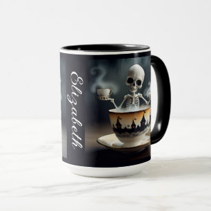 Cup of Skeleton with Name Halloween