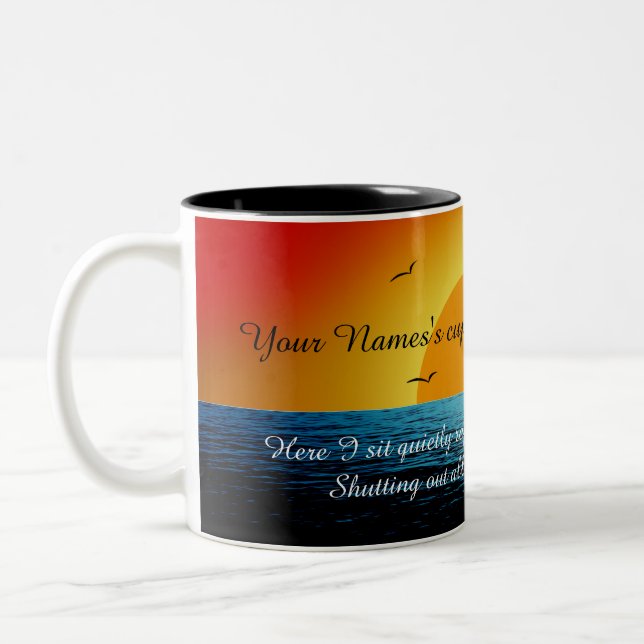 Cup of Soul Sunset with Personalisation (Left)