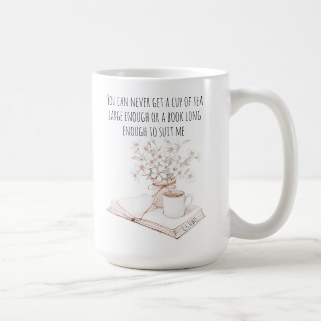 Cup of Tea and a Book Quote | Book Lover (Right)