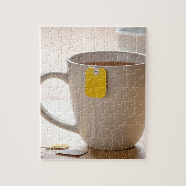 Cup of tea jigsaw puzzle (Vertical)