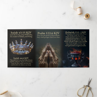 Cup of Trembling Tri-Fold KJV Card