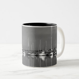 cup photo black and white, boats