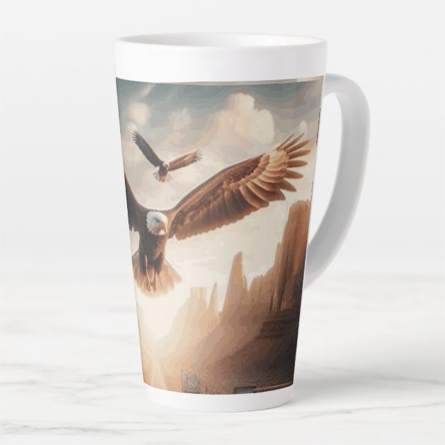 Cup Route 66 with a Royal Eagle in flight (Right Angle)