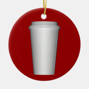 Cup To Go Ceramic Ornament
