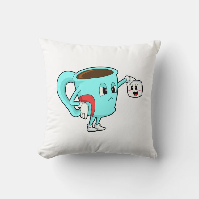 Cup with Coffee.PNG Cushion (Front)